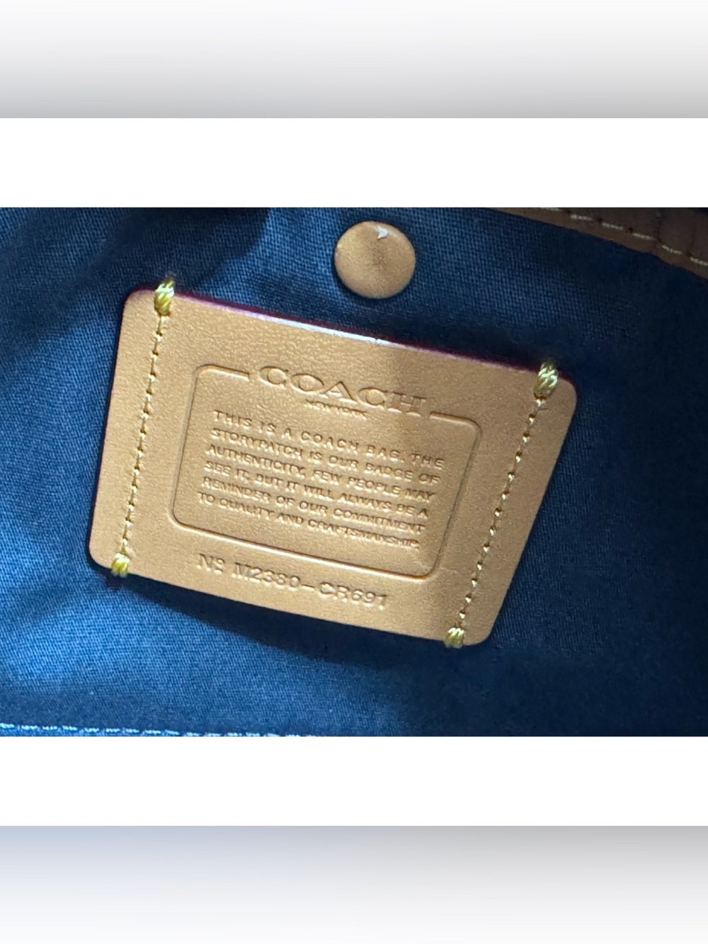 COACH‎ Rogue Bag 25 In Signature Denim, BRASS/ BLUE - Picture 7 of 9